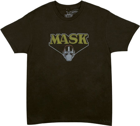 1304 Men` Black M.A.S.K Logo T-Shirt