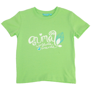 Girls Animal Beavis Crew Printed T-Shirt. Summer