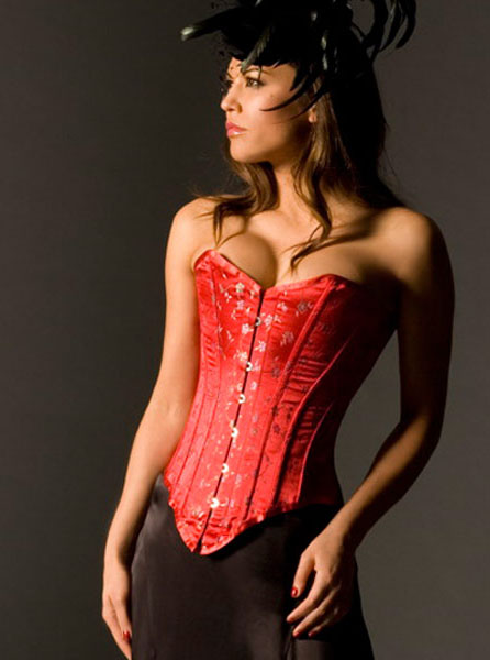 Vollers V1141 Red Chinese Flower Corset