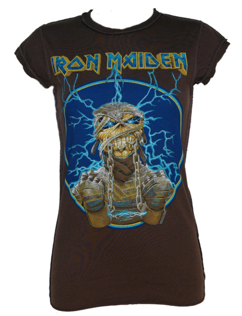 1888 Ladies Iron Maiden Mummy T-Shirt from Amplified Vintage