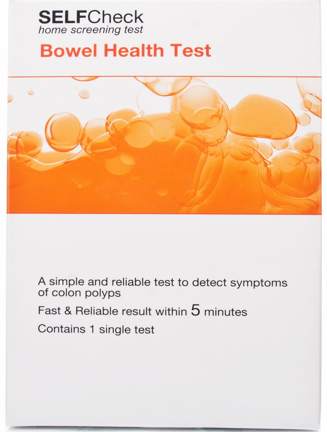 1st Health Bowel Health Self Check Test