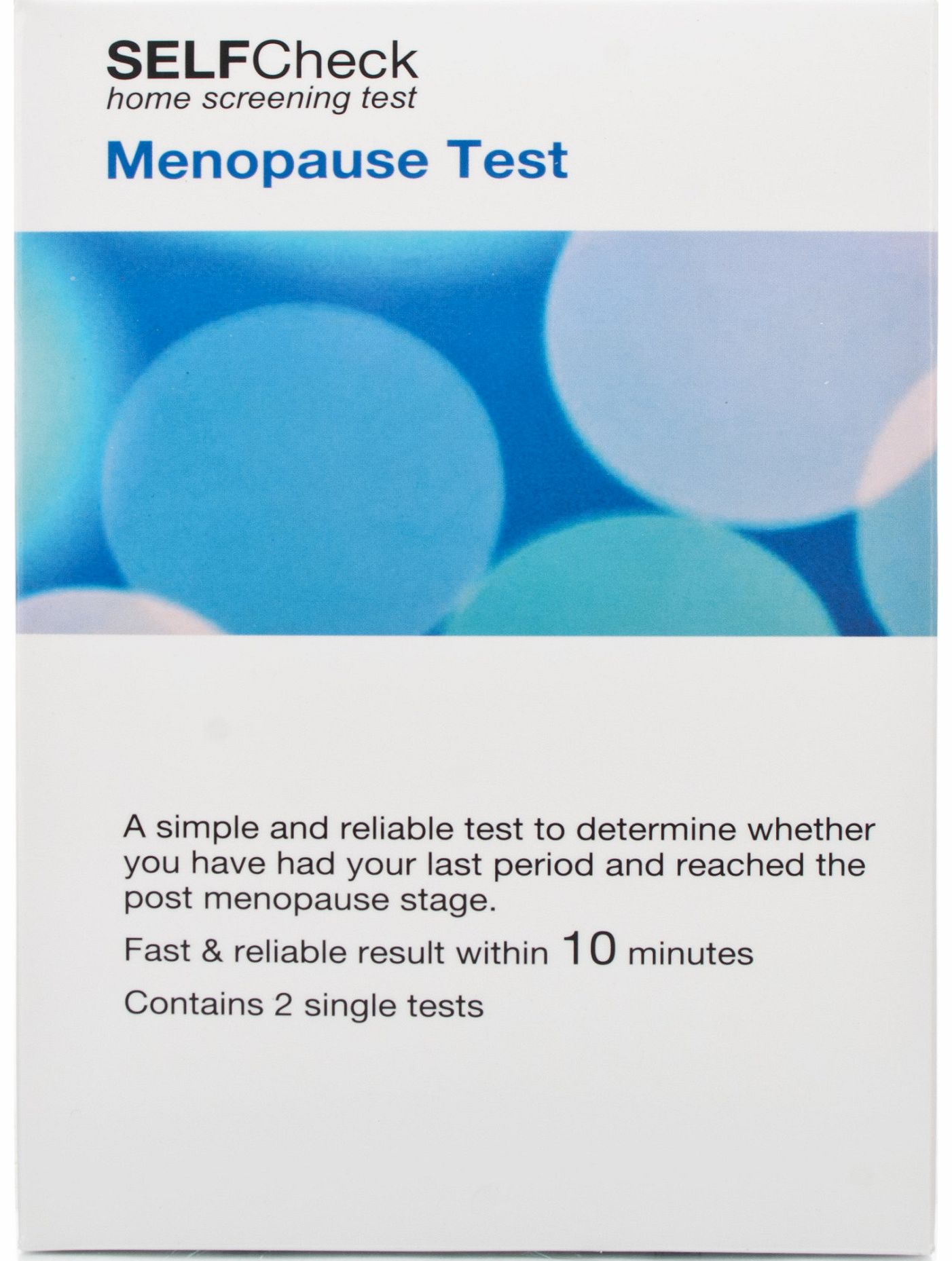 1st Health Menopause Self Check Test