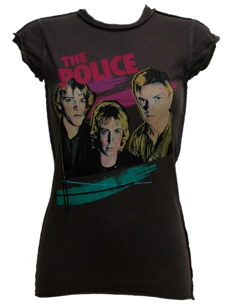 2069 Ladies Police Faces T-Shirt from Amplified Vintage