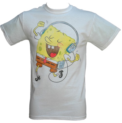 Men` Rockin Spongebob T-Shirt from Mighty Fine