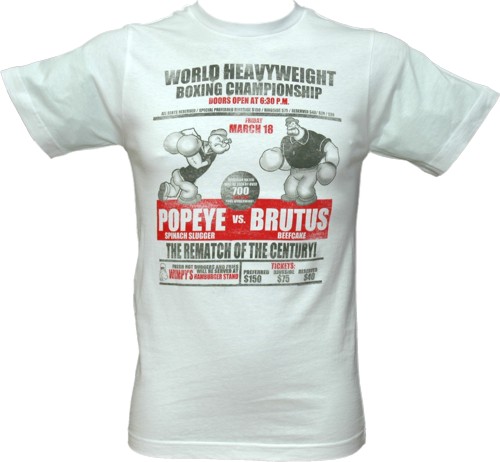 Popeye Vs Brutus Boxing Championship Men` T-Shirt from American Classics