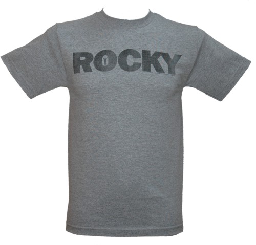 2154 Grey Men` Rocky Logo T-Shirt from American Classics