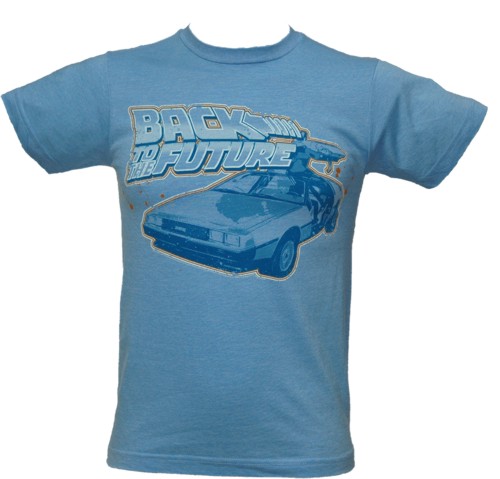 2156 Blue Back to the Future Men` Delorean T-Shirt from American Classics