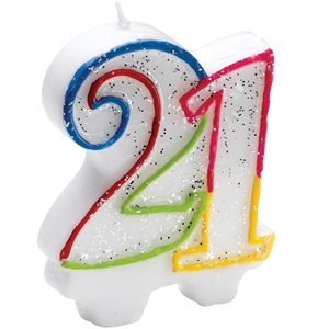 21st Birthday Candle