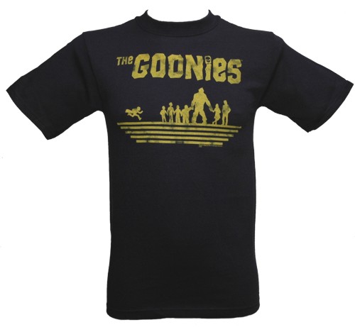Navy Blue Goonies Silhouette Men` T-Shirt