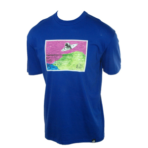 2452 Mens Reef Photo Paint T-Shirt. Dark Royal