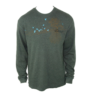 2452 Mens Reef Stable Long Sleeve T-Shirt. Charcoal