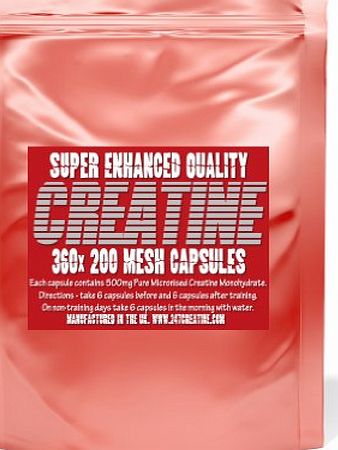 247BODYBUILDING 360X Pro Creatine Monohydrate Super Quick Muscle Building Capsules not Tablets