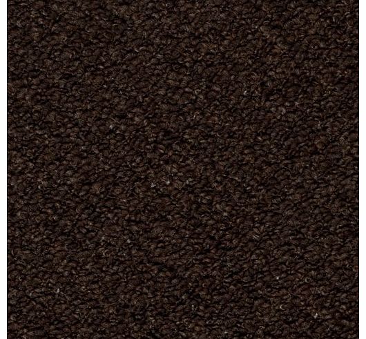 247Floors Dark Brown Carpet, Feltback Hardwearing Berber Looped Pile