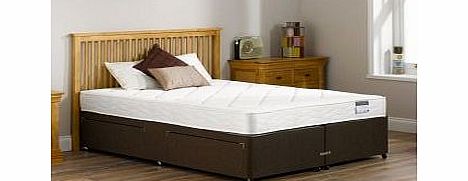 2`6 Small Single Ashton Open Spring Divan Bed - Soft - Mocha