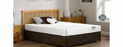 2`6 Small Single Fenton Open Spring Divan Bed - Firm - Mocha