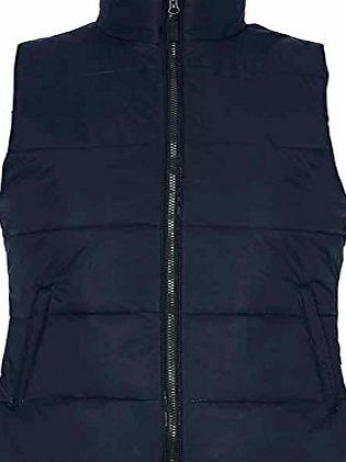 2786 Womens Body Warmer Versatile Two Zip Closed Front Pockets 2786 (Navy, XX-Large)