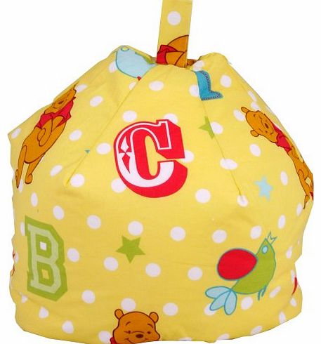 3 CUFT Winnie The Pooh Childrens ABC Nursery / Bedroom Bean Bag COVER ONLY