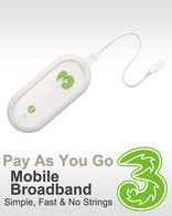 Three Huawei E220 Pay As You Go Mobile Broadband Modem 3 Pay As You Go Broadband