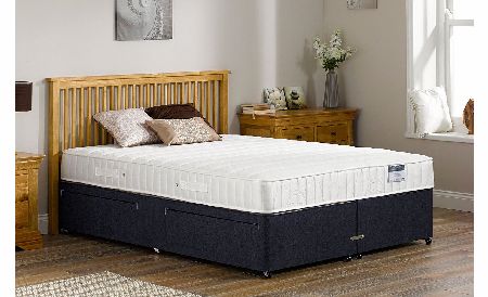 3`0 Single Kendall Pocket Spring Divan Bed - Medium - Blue