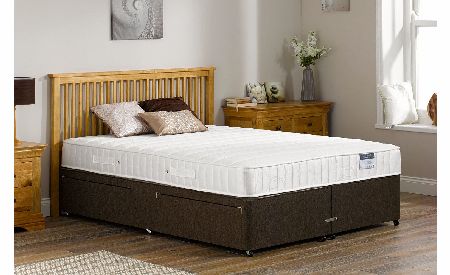 3`0 Single Kendall Pocket Spring Divan Bed - Medium - Mocha