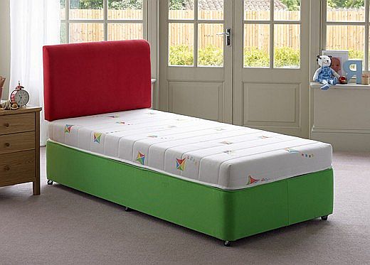 3`0 Single Kites Divan Bed - Green