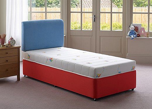 3`0 Single Kites Divan Bed - Red