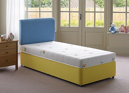 3`0 Single Kites Divan Bed - Yellow