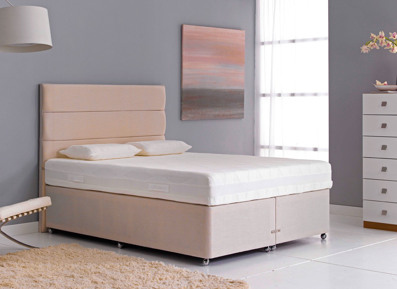 3`0 Single Octaspring Mistral Memory Foam Divan Bed - Medium