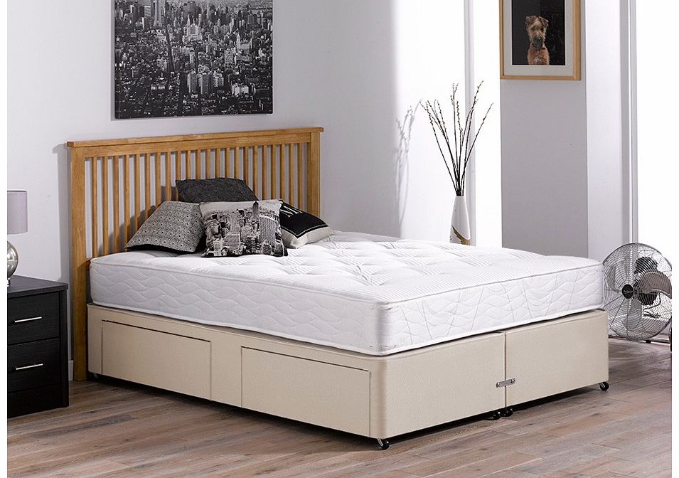 3`0 Single Orchard Pocket Spring Divan Bed - Firm - Beige