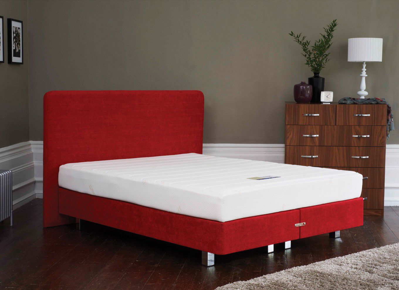 3`0 Single Poise Memory Foam Divan Bed - Firm