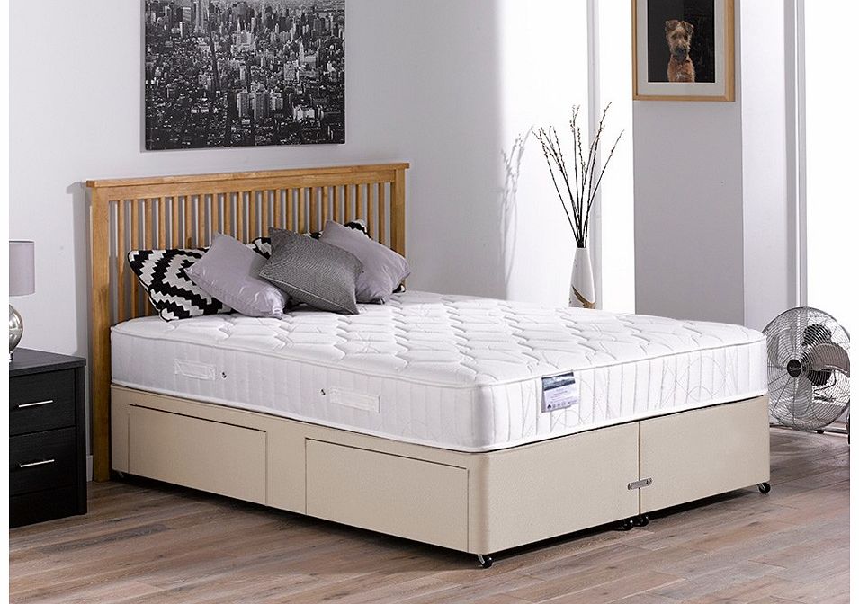 3`0 Single Rapley Pocket Spring Divan Bed - Medium - Beige