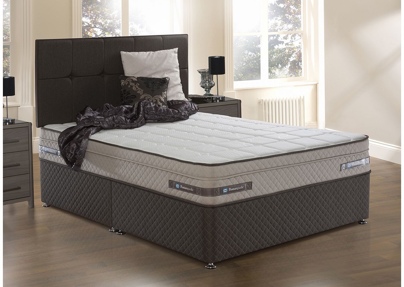 3`0 Single Sealy Pattison Posturetech Spring Divan Bed -