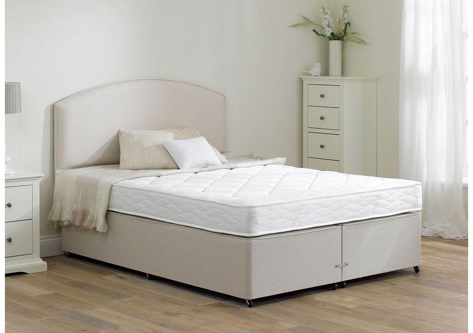 3`0 Single Taylor Open Spring Divan Bed - Soft - Beige