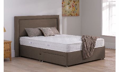 3`0 Single TheraPur Bliss 22 Divan Bed - Medium Soft - Mink