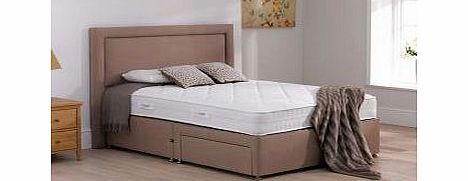 3`0 Single TheraPur Entice Divan Bed - Medium - Oatmeal