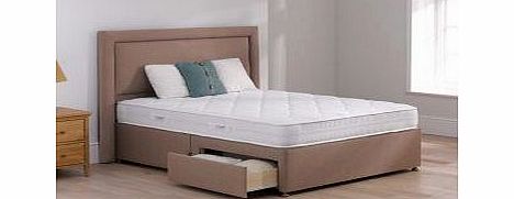 3`0 Single TheraPur Hush 20 Divan Bed - Medium - Oatmeal