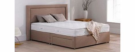 3`0 Single TheraPur Rapport Divan Bed - Medium Firm - Oatmeal