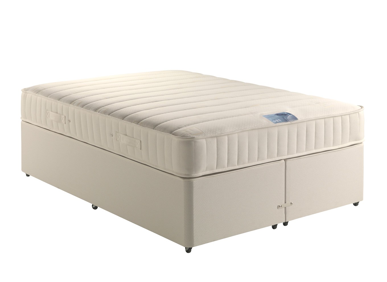 3`0 Single Violet Pocket Spring Divan Bed - Medium Firm