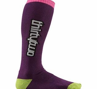 32 Thirty Two Shannen Snowboard Socks - Purple