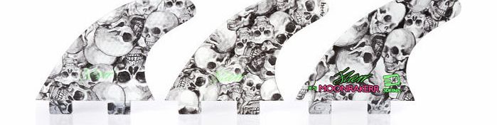 3D Fins Moonrakerr Twin Tabs Skull Duggery