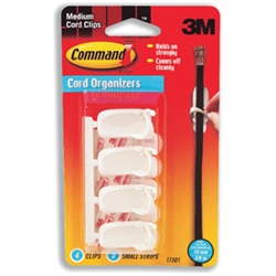 3M Command Adhesive Cable Clips Ref 17301