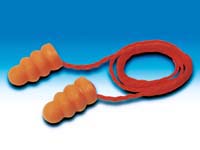3M disposable corded ear plugs with SNR of 34dB,