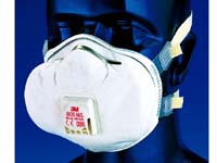 soft seal valved FFP3D respirator, for fine