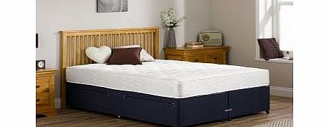 4`0 Small Double Orchard Pocket Spring Divan Bed - Firm - Blue