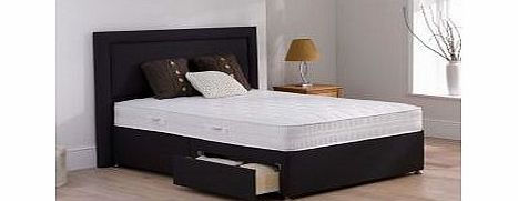 4`0 Small Double TheraPur Affinity Divan Bed - Medium - Carbon