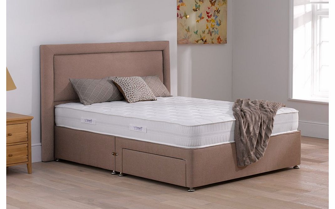 4`0 Small Double Therapur Bliss 22 Divan Bed - Medium Soft