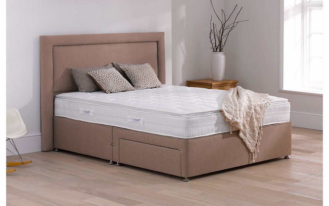 4`0 Small Double Therapur Rapport Divan Bed - Medium Firm