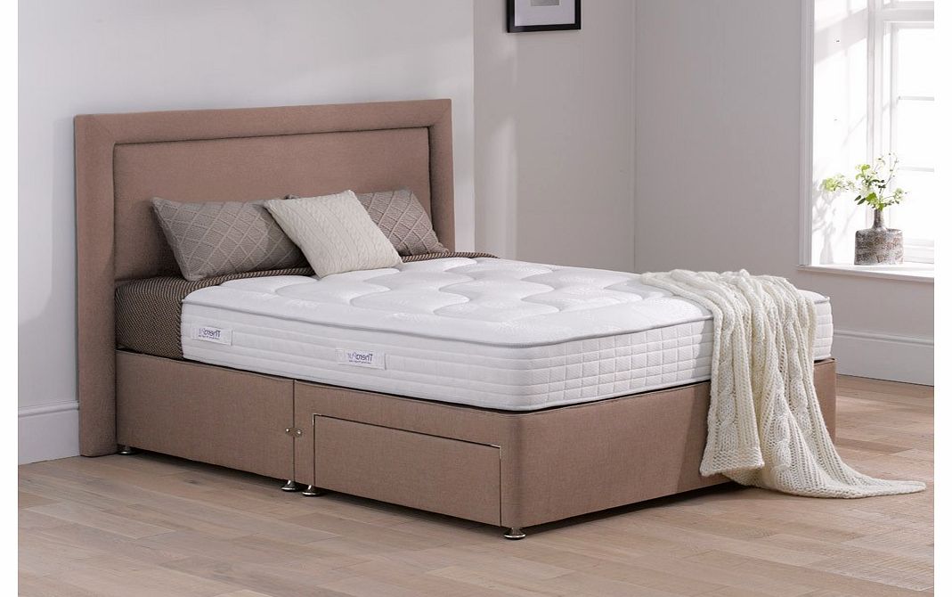 4`0 Small Double Therapur Tranquility Divan Bed - Medium Soft