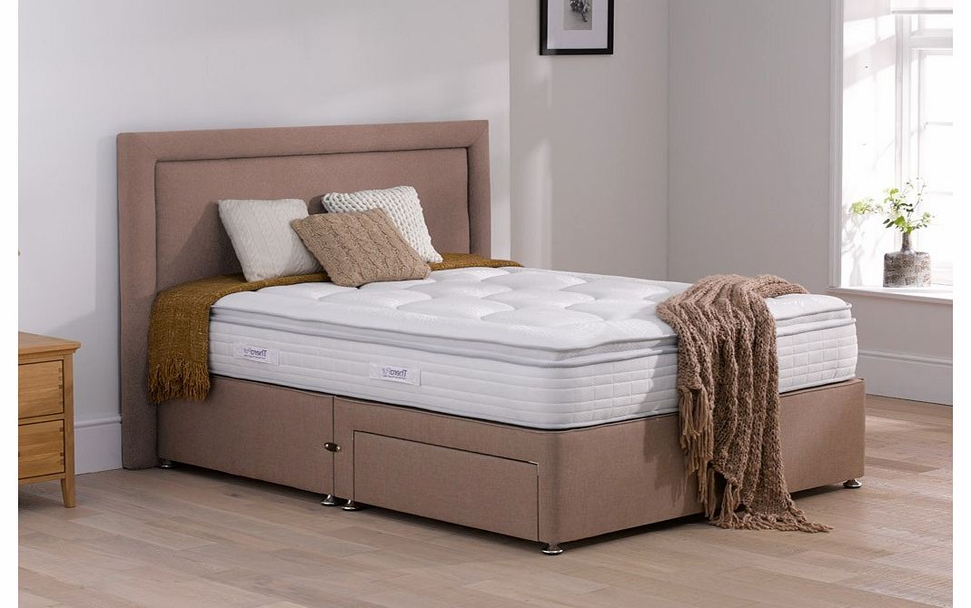 4`0 Small Double Therapur Vitality Divan Bed - Medium