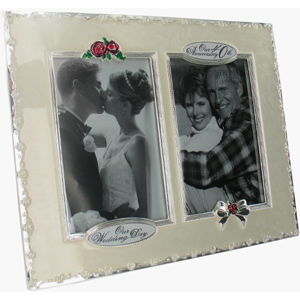 40th Anniversary Then and Now Photo Frame